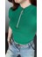 Zip Detay Fitilli Crop Bluz 4