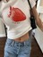 Kemer Boy Strawberry Baskılı Crop Bluz 1