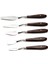 Resim Spatula Set Metal Spatula 5'li Pasta Paleti 4