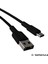 Basic USB Type A-C 100 Cm, 3.0A Hızlı Şarj Kablosu, Siyah Kablo, Siyah/siyah Uçlar 2