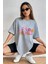 -Kadın Pamuk Oversized T-Shirt 1