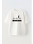 Unisex Boxing Tasarım Baskılı Pamuk Beyaz Oversize T-Shirt 1