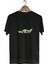 Unisex Star Wars Yoda Tasarım Baskılı Pamuk Sıyah Oversize T-Shirt 1