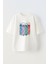 Unisex Ye Oyna Uyu Tekrarla Tasarım Baskılı Pamuk Beyaz Oversize T-Shirt 1