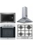 Inox Ankastre Set (Fdl 6165 Xs-Fsl 82 H Xs-Fhnl 604 4g Xs E-Fsl 20 Mw Xs) 1