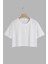 Kadın Pamuk Beyaz Oversize Crop 1
