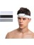 Salvia Dione 3lü Erkek Spor Saç Bandı Sporcu Kafabandı Headband Ter Bantı Fitness Saç Bantları Siyah-Beyaz-Gri 1