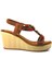 1563 24YS Kadın Günlük Sandalet Camel 2