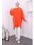 Orange Yırtmaçlı Cepli Tunik 2