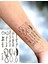 Yazı ve Sonsuzluk Sembolü Geçici Dövme Tattoo 1