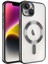 iPhone 14 Kılıf Kenarları Renkli ve Magsafe Halkalı Şık Auraq Premium Silikon Şeffaf 1