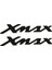 Xmax Yazı Motosiklet Sticker 2 Adet 22 x 4 cm 1