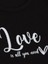 Kız Çocuk Pamuklu Love Yazılı T-Shirt 3