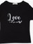 Kız Çocuk Pamuklu Love Yazılı T-Shirt 4