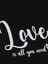 Kız Çocuk Pamuklu Love Yazılı T-Shirt 5