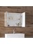 Esen Beyaz (65+35) 100 cm Ayna Dolaplı Boy Dolaplı Mdf Lüx Banyo Takımı 3