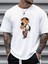 Cool Bear T-Shirt Beyaz Baskılı Oversize Bisiklet Yaka Kısa Kol 1