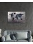 Miyrem Glasses Collection -A1^# Gri Eskitme Dünya Haritası Cam Tablo 3
