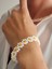 Papatya Model 4mm Kristal Boncuk Beyaz Sarı Kolye + Bileklik Set El Yapımı 1