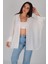 Kadın Beyaz Oversize Gömlek 2