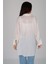 Kadın Beyaz Oversize Gömlek 4