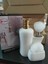 Beyaz Lotıon Dıspenser Wıth Sponge & Brush Fırçalı Sıvı Sabunluk Porselen 1