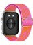 Huawei Watch Fit 3,4,4 Pro Uyumlu Örgü Tokalı Bant Kordon Pim Çevirici Aparatı ile Akıllı Pimli Pembe Turuncu 1