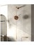 Metal Camsız Ahşap Metal Gravity Metal Duvar Saati , Modern Dekoratif Duvar Saati Altın 30 x 80 Yuv 1