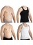 Orta Toscana Model Göbek Düzleştirici Spor Korse Atlet Fit Gösteren Atlet Siyah Renk Dokuma Slip Si 2
