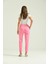 Kadın Pembe Basic Kumaş Pantolon 5