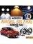 ŞüsCarOto Aksesuar Renault Clio 4 2012-2020 Uyumlu Üniversal Mercekli Angel Sis Farı Metal Su Geçirmez 76 mm Turuncu Halkalı Gündüz Farı Angel Eyes 2 Adet 1