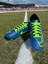 001 Erkek Çocuk Krampon Futbol Ayakkabısı Mavi-Sarı 1