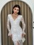 Elegance Beyaz Dantel Midi Elbise 5