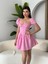 Poplin Mini Düğmeli Elbise 5