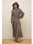 Desenli Katlı Viskon Elbise Gaıa 2
