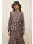 Desenli Katlı Viskon Elbise Gaıa 3