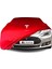 Ultra Shop Tesla Model S (2021-) Araba Brandası Kırmızı Kumaş Penye Toz Geçirmez Araba Garaj Brandası 1