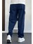 Erkek Baggy Kalıp Kargo Cepli Pantolon Lacivert EDW131 3