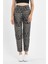 - Kadın Leopar Desenli Yüksek Bel 5 Cep Mom Fit Denim Pantolon 2
