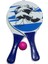 Beach Ball Ahşap Plaj Tenis Raketi ve Kaliteli Top Fileli Set (2 Raket + 1 Top) 5
