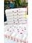 (6'lı Set) Çeyizlik Kalp Nakışlı Ponponlu Bukle Lüks Havlu Seti 30X50 Cm. 3