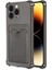 Apple iPhone 15 Pro Max Kılıf Darbe Emici Köşe Korumalı Kartlıklı Cüzdanlı Silikon Kapak 1
