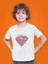 Superman Baskılı Bisiklet Yaka Çocuk Tshırt 1