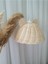 20-37 cm Çocuk Odası Rattan Bambu Hasır Avize, Kulaklı Avize Rustik Bambu E27 Bej 1 Bebek / Çocuk O 3