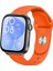 Huawei Watch Fit 3,4,4 Pro Uyumlu Jel Silikon Kordon Pim Çevirici Aparatı ile Akıllı Pimli Turuncu 1