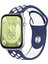 Huawei Watch Fit 3,4,4 Pro Uyumlu Delikli Spor Silikon Kordon Pim Çevirici Aparatı ile Akıllı Pimli Mavi Beyaz 1