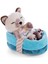 47893 Soft Basket 12 cm - Sleeping Pets Cuddly Toy Siamese Cats For Girls, Boys & Babies - Fluffy Stuffed Cuddle, Play & Sleep With - Cosy Plush Animals, Paws, Beige 1