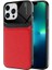 iPhone 13 Pro Max Şık Deri Görünümlü Sert Pc Emiks Premium Kılıf 1