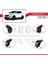 Hyundai Santa Fe 2013-2018 Arası ile Uyumlu Ace-2 Ara Atkı Tavan Barı Gri 5
