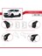 Hyundai Santa Fe (Dm) 2013-2018 Arası ile Uyumlu Ace-2 Ara Atkı Tavan Barı Siyah 5